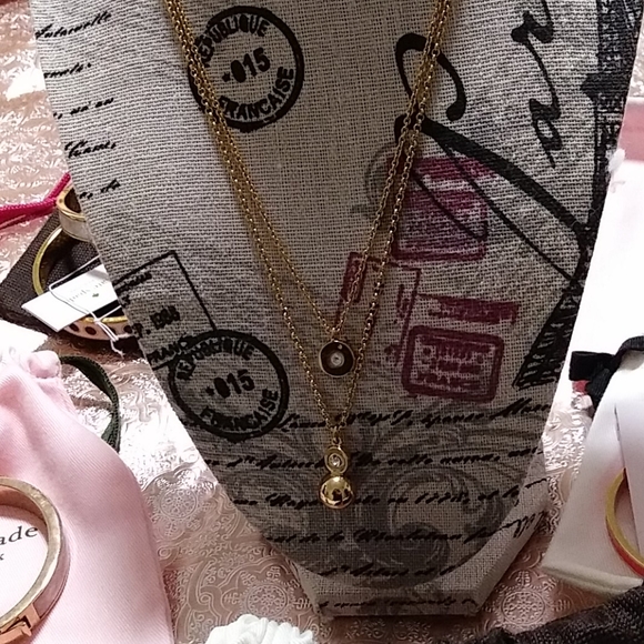 ⏬NWOT KATE SPADE DOUBLE PEARL NECKLACE W/BAG - Picture 12 of 13